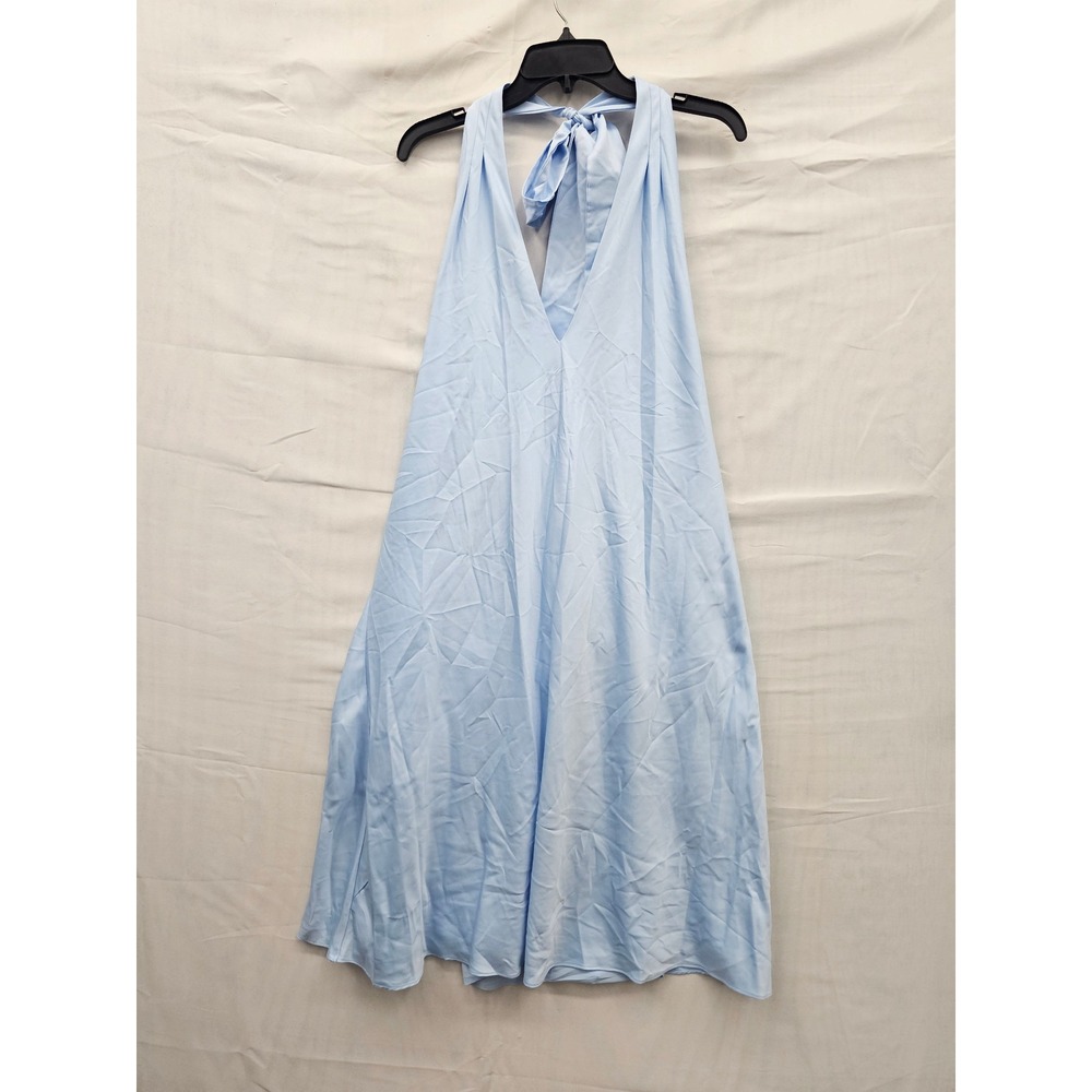 Wild Fable Womens Halter Neck Mini Dress Blue Polyester Casual Size 2XL
